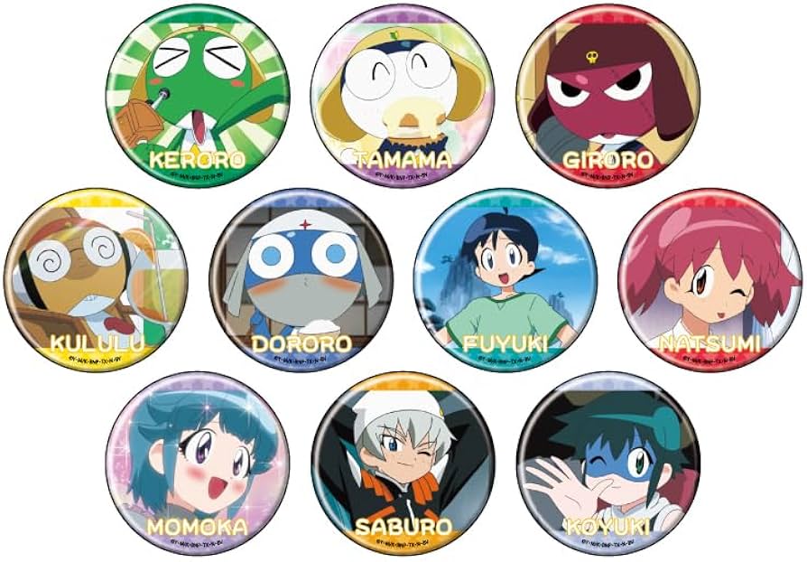 Amazon.co.jp: ケロロ軍曹 05 場面写イラスト 缶バッジ 10個入りBOX