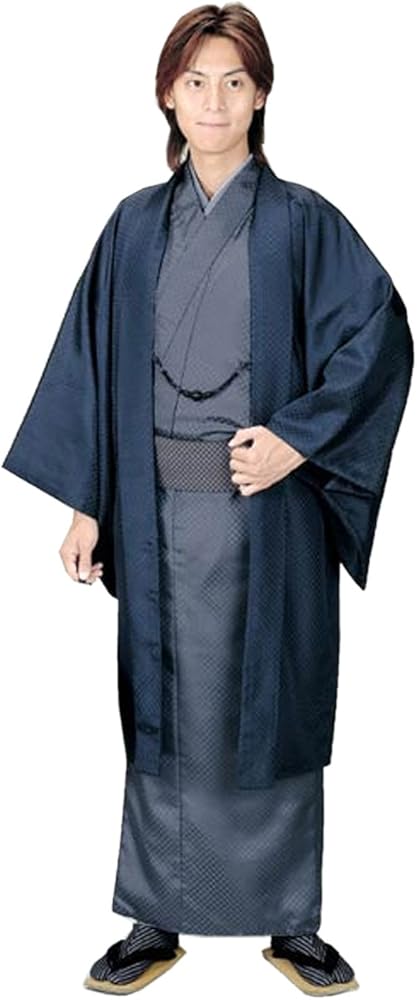 Amazon | [きもの京小町] 洗える着物 メンズ 6点セット アンサンブル