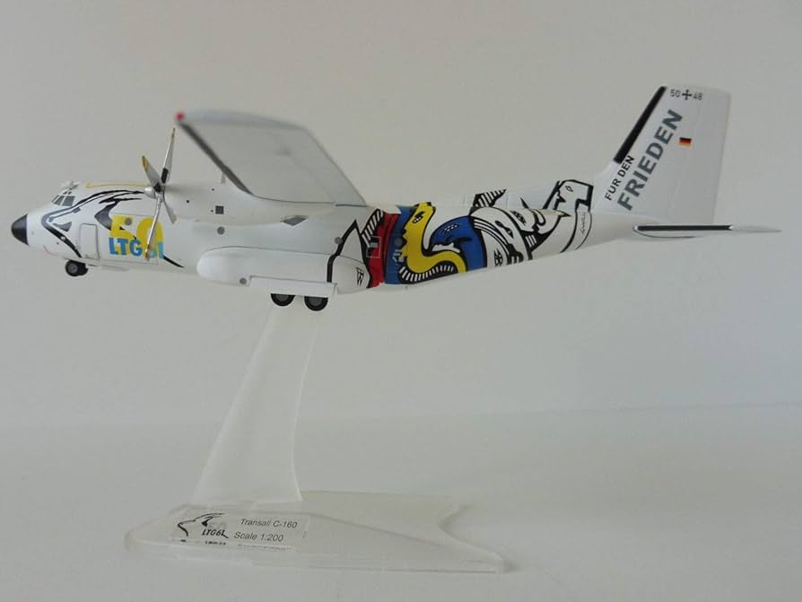 Amazon | Herpa Wings 1/200 完成品 ドイツ Transall C-160 LTG 61
