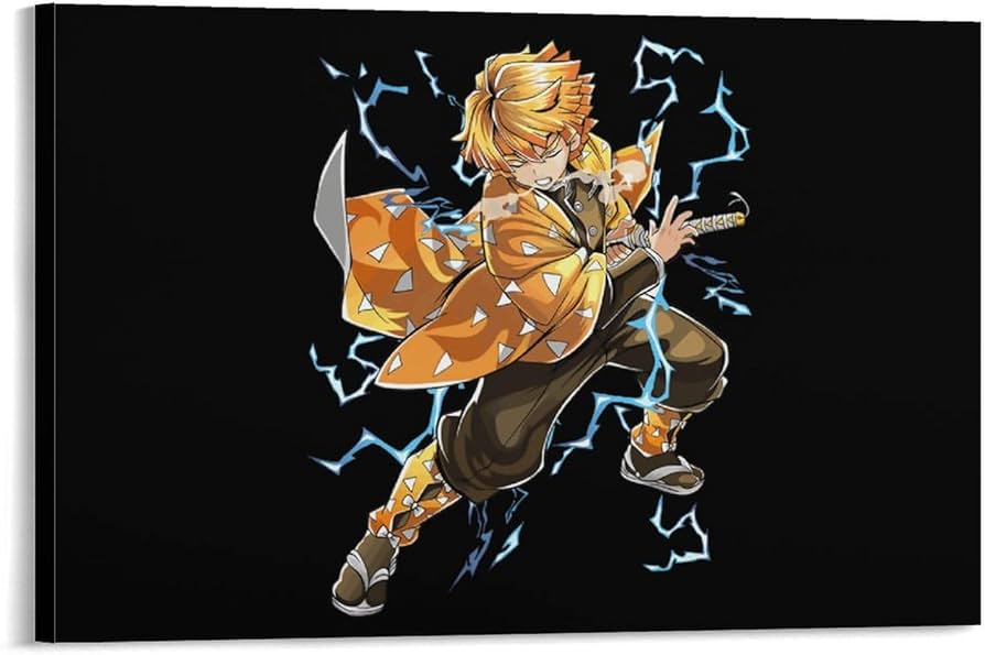 Amazon.co.jp: 鬼滅の刃 我妻善逸 ポスター アートパネル 装飾画