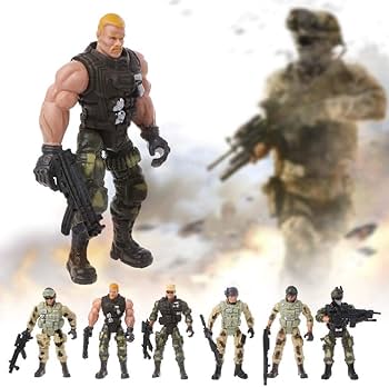 Amazon.co.jp: SimpleLifeアクションフィギュア陸軍兵士のおもちゃ武器