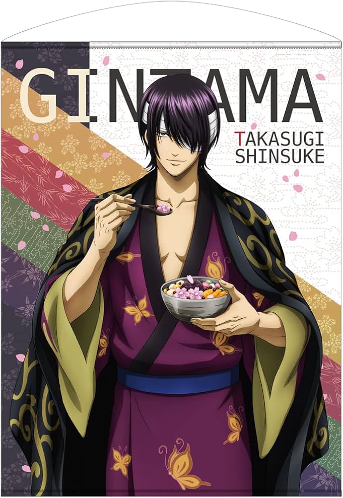 Amazon.co.jp: コスパ 銀魂. 高杉晋助 100cmタペストリー 桜あんみつ