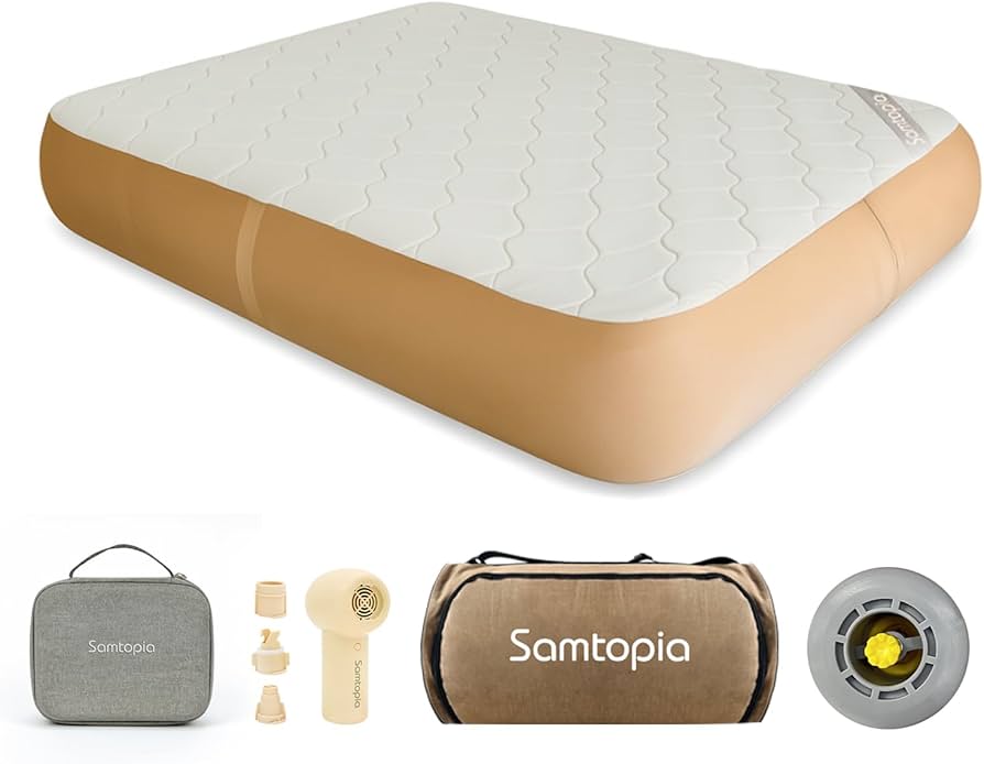 Amazon.co.jp: samtopia エアーベッド 電動ポンプ付き「最新鋭の独自