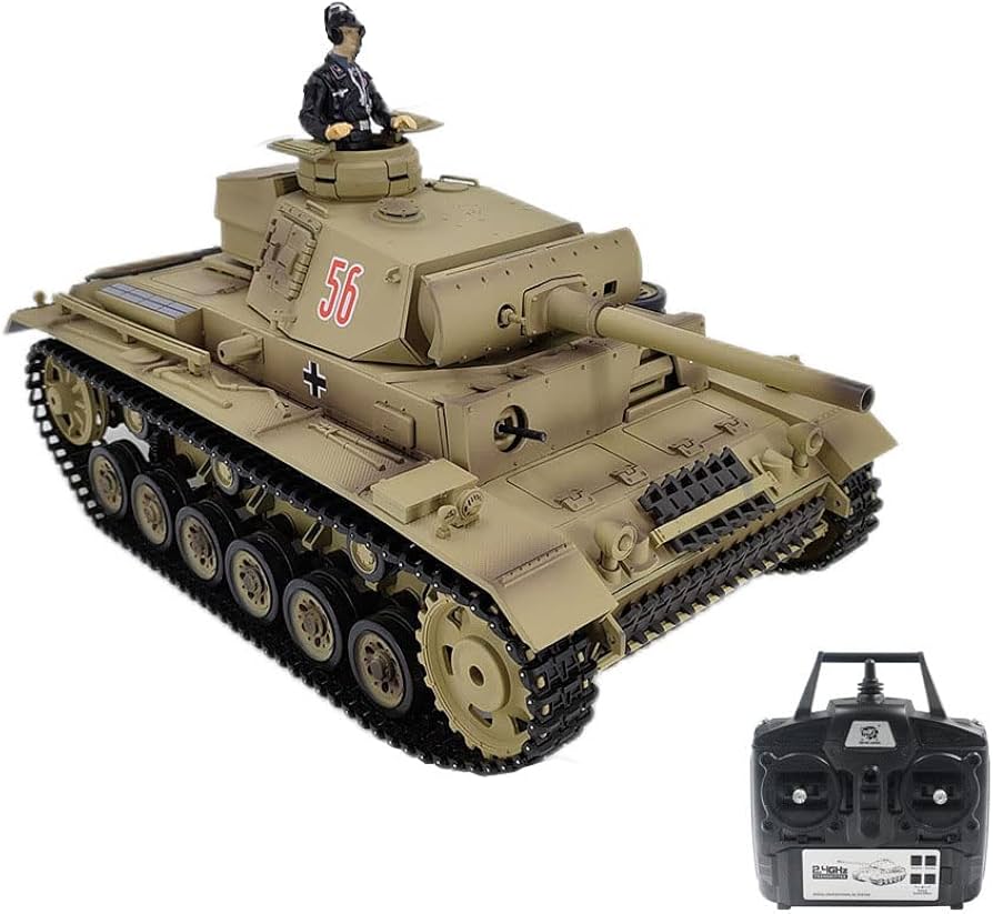 1/16戦車ラジコン タイガーI型 ヘンロン3818-1 基板7.0若干箱凹み 1/16