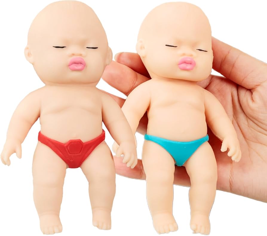 Amazon | アグリーベイビーズ 赤ちゃん スクイーズ【2個 14cmx6cm