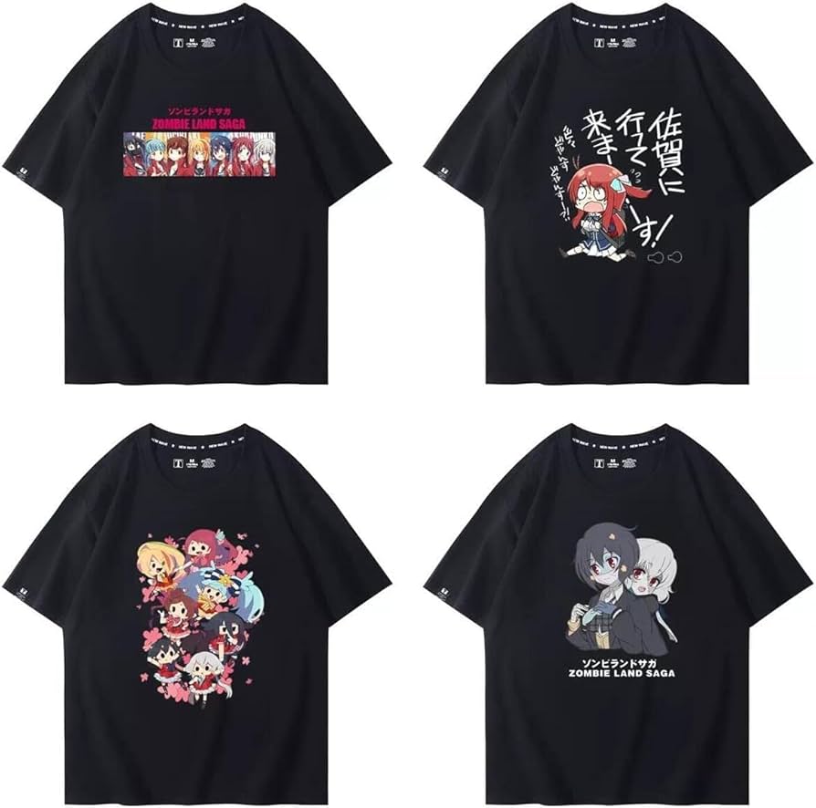 Amazon.co.jp: ゾンビランドサガ Tシャツ 半袖 源さくら 二階堂サキ