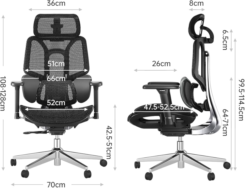Amazon | Hbada E3 Air オフィスチェア 椅子 デスクチェ 人間工学