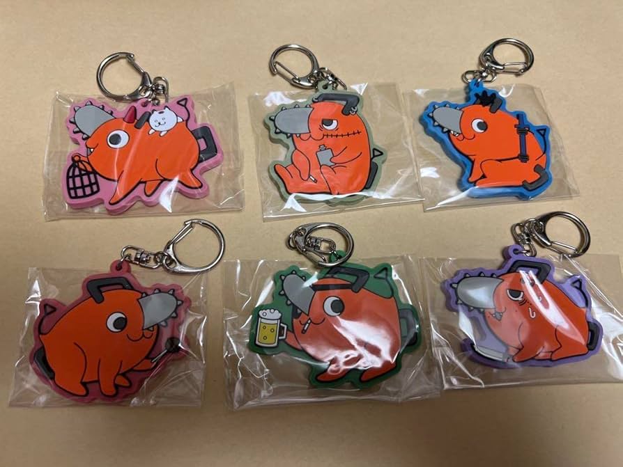 Amazon.co.jp: チェンソーマン まねっこポチタのラバーキーホルダー 6