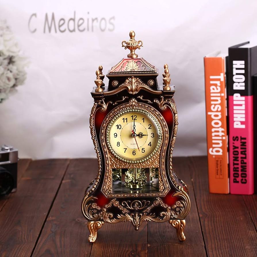 Amazon.co.jp: 置き時計 ヨーロピアン アンティーク風 美しい デザイン