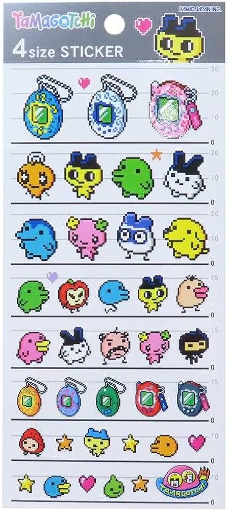 Amazon.co.jp: たまごっち[シールシート]4sizeステッカー/カラードット