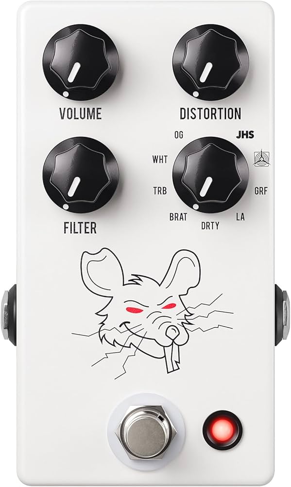 Amazon.com: JHS Pedals PackRat Distorion Pedal, White : Everything