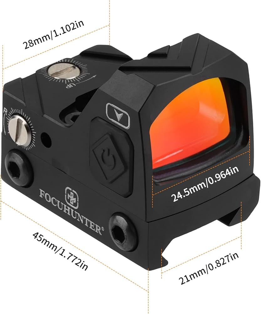 Amazon.co.jp: FOCUHUNTER レッドドットサイト 1X22 2MOA ミニ