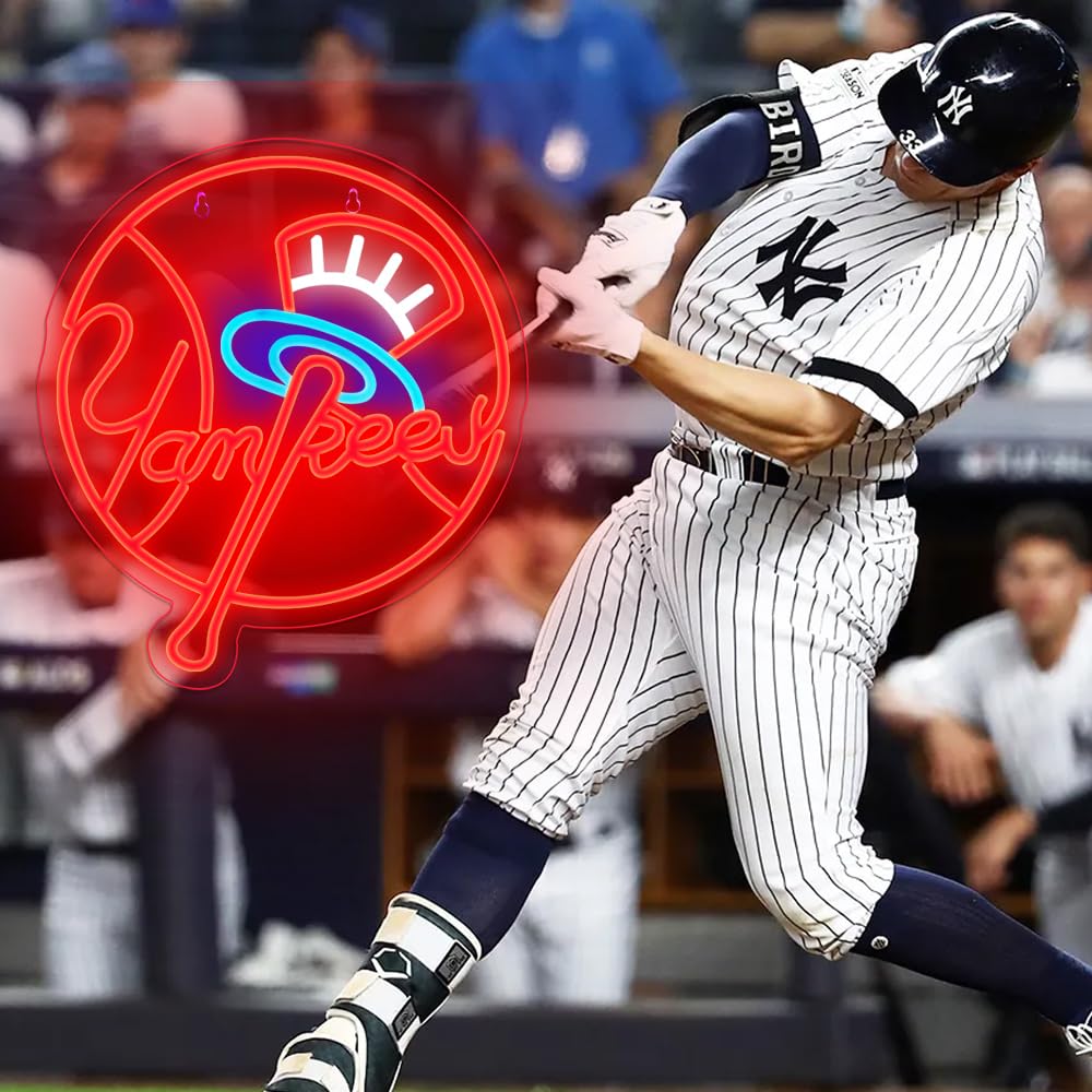 Yankees Neon Sign NY Neon Signs for Wall Decor New York Yankees