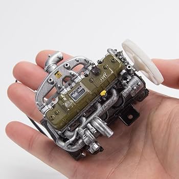 Amazon.co.jp: ミニエンジンキット、1/10 樹脂列 4 気筒モーター RC