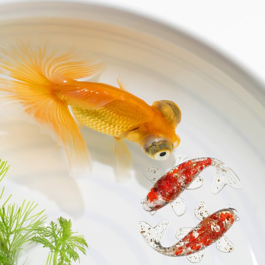 Amazon.co.jp: Toyvian クリスタルフィッシュ 2個セット 鯉の置物