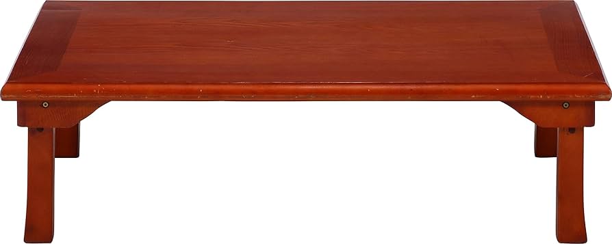 Amazon｜座卓 テーブル 折りたたみ 幅120×奥行75×高さ34cm ブラウン