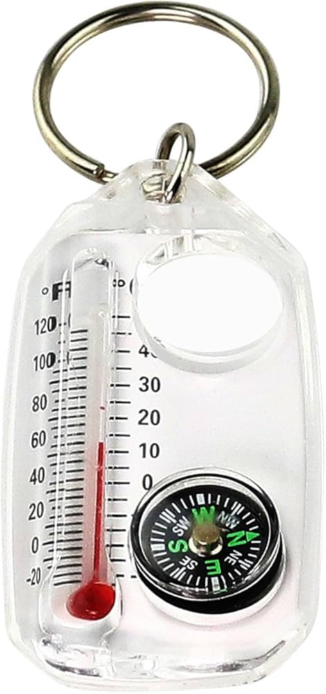 Amazon.co.jp: コンパス 方位磁石 2in1 方位磁針 温度計 コンパス