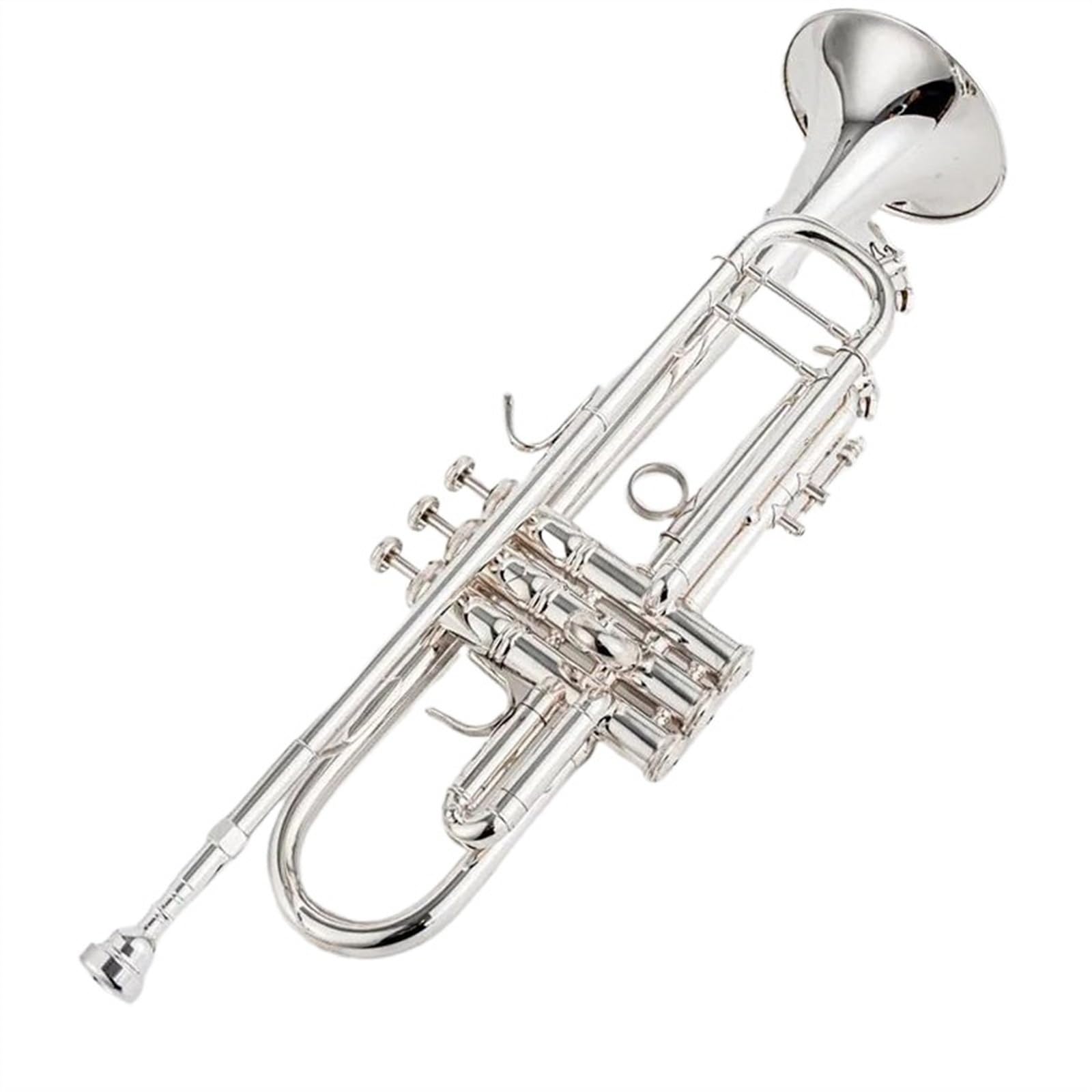 Amazon | トランペット シルバートランペットパイプ フラット楽器 真鍮