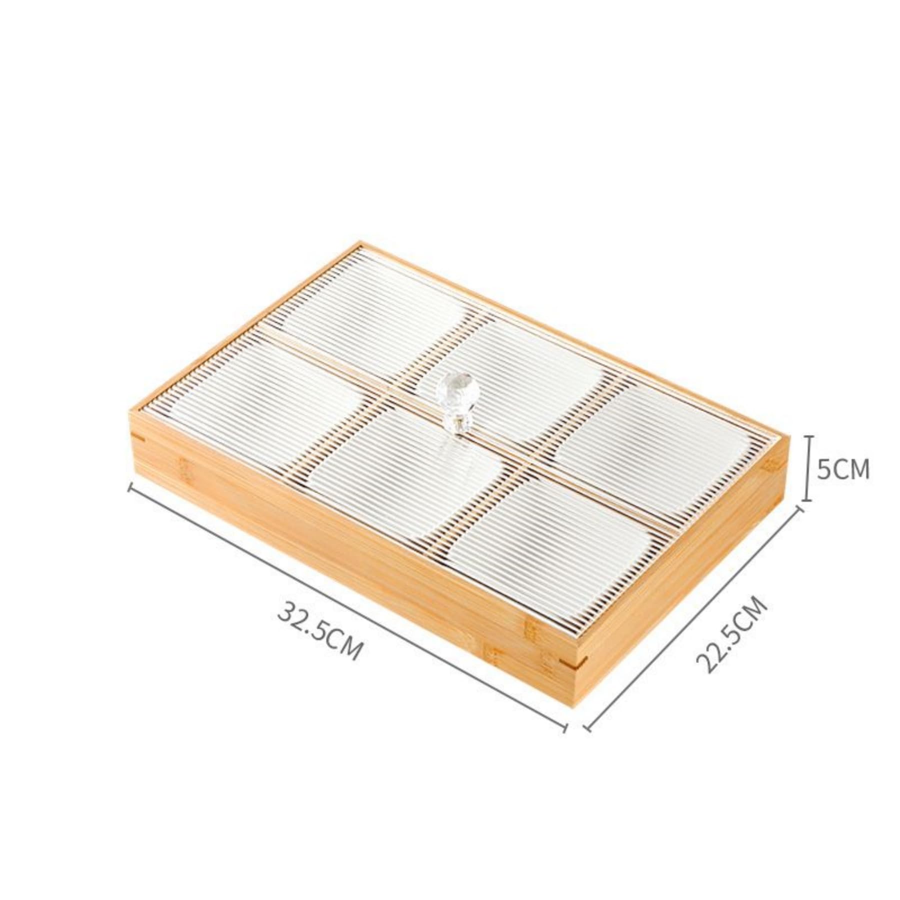 Amazon｜FLYILIA 仕切りトレー 蓋付き 豆皿 小皿 セット 木製 トレイ