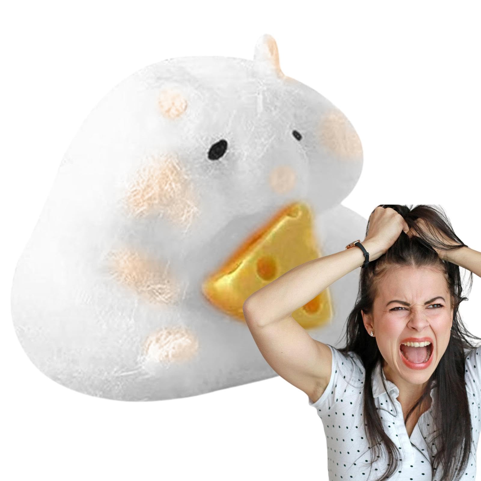 Amazon | ハムスターの形をしたスクイーズおもちゃ、かわいい