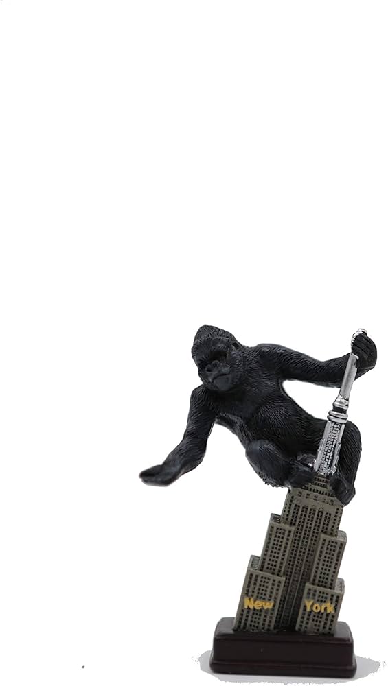 Amazon.com: NYC Empire State Building & King Kong Figurine, Gray