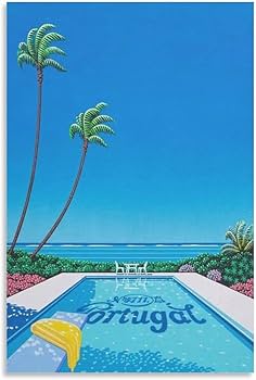 Amazon.co.jp: 永井 博イラストレーターの作品（夏 5） アートパネル