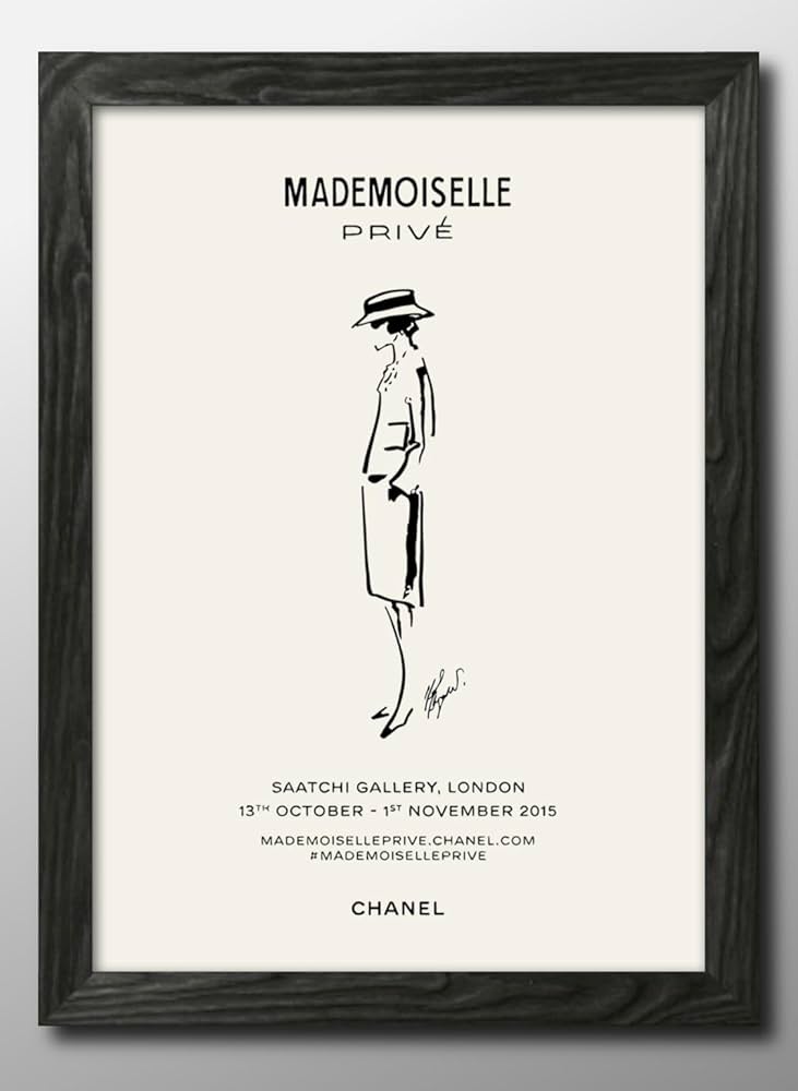 Amazon.co.jp: シャネル 広告 A3 サイズ おしゃれ 絵画 インテリア