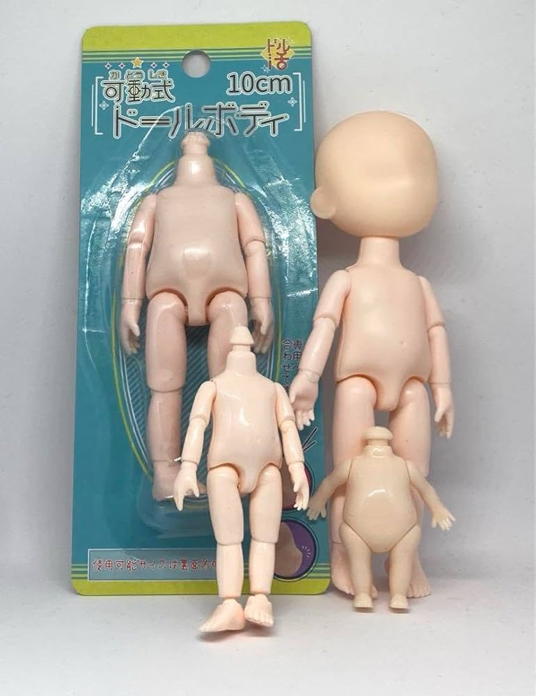 Amazon.co.jp: セリア ドール ボディ 10cm 7cm 4.5cm ベビー フェイス