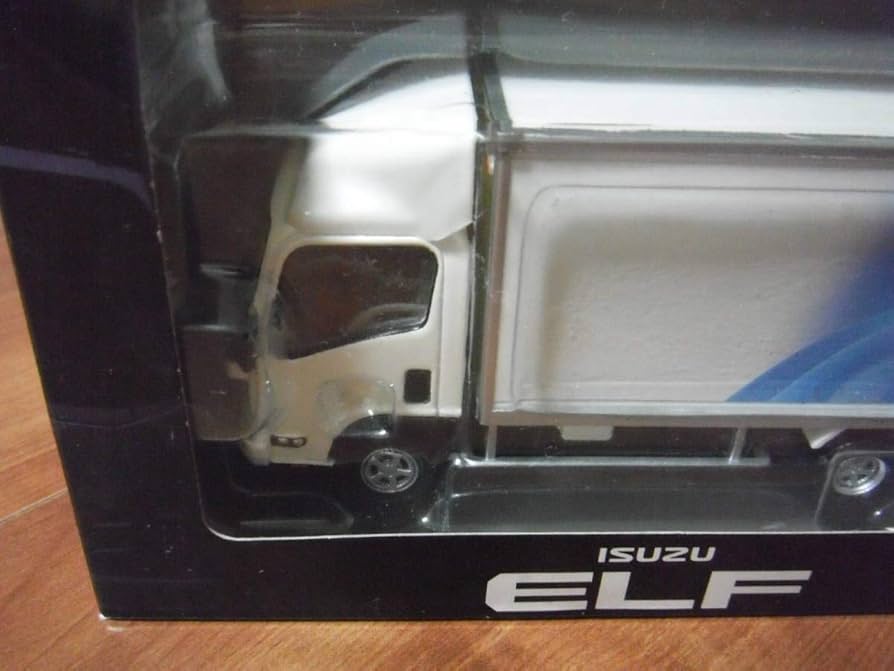 Amazon | いすゞ エルフ ミニカー 1/43 白 ホワイト ISUZU ELF