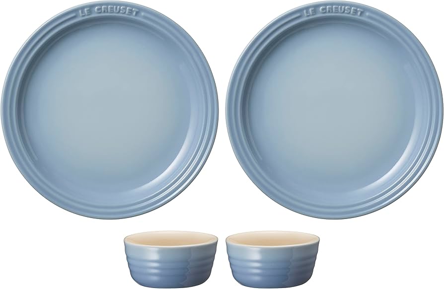 Amazon.co.jp: ル・クルーゼ(Le Creuset) ラウンド・プレート セット