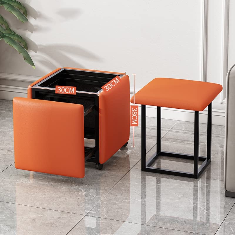 Amazon｜多機能5-in-1キューブソファスツール、キャスター付き