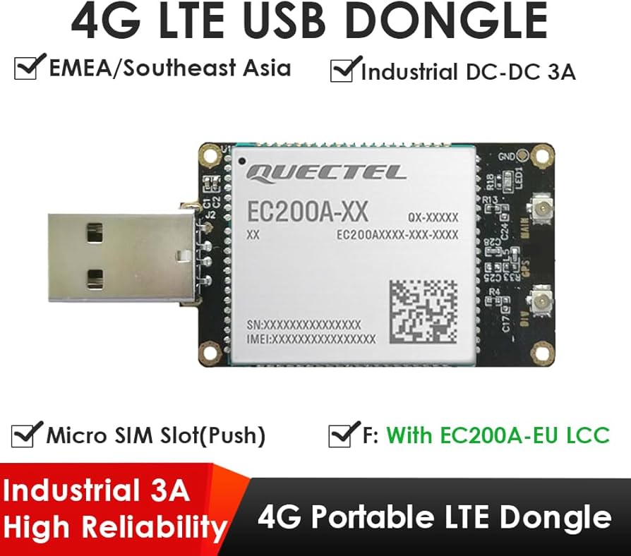 Amazon | EXVIST 4G LTE USBドングル Quectel EC200A-EU LTE Cat 4