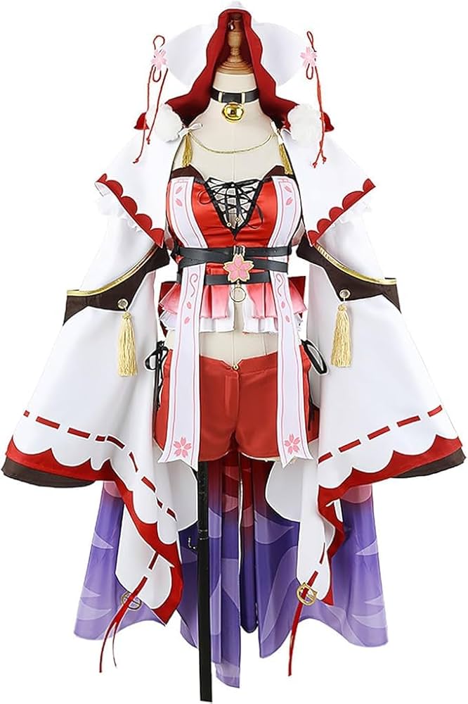Amazon.co.jp: ホロライブ さくらみこ コスプレ ハロウィン 巫女 新