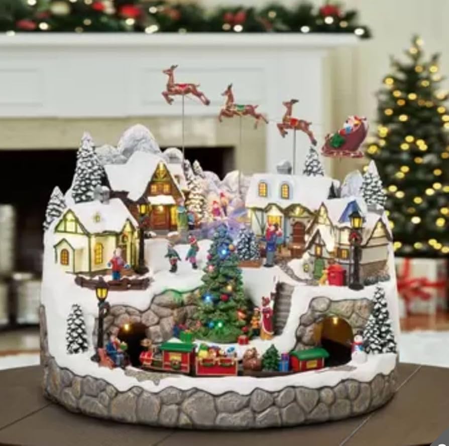 Amazon | アニメーテッドビレッジ クリスマス オルゴール オーナメント