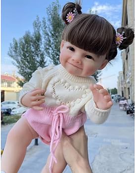 Amazon.co.jp: Meeler リボーンドール 55cmリアルな 笑顔赤ちゃん人形