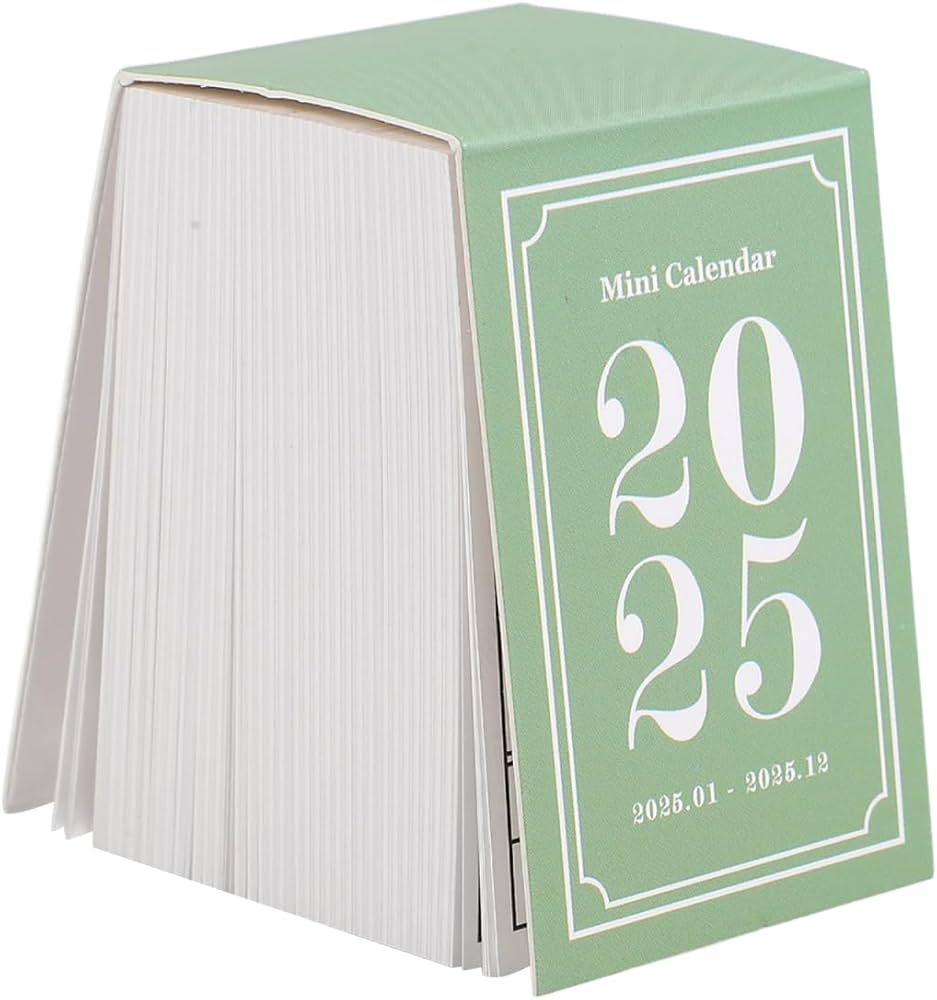 Amazon | EXCEART レトロミニカレンダー 2025年日めくりカレンダー
