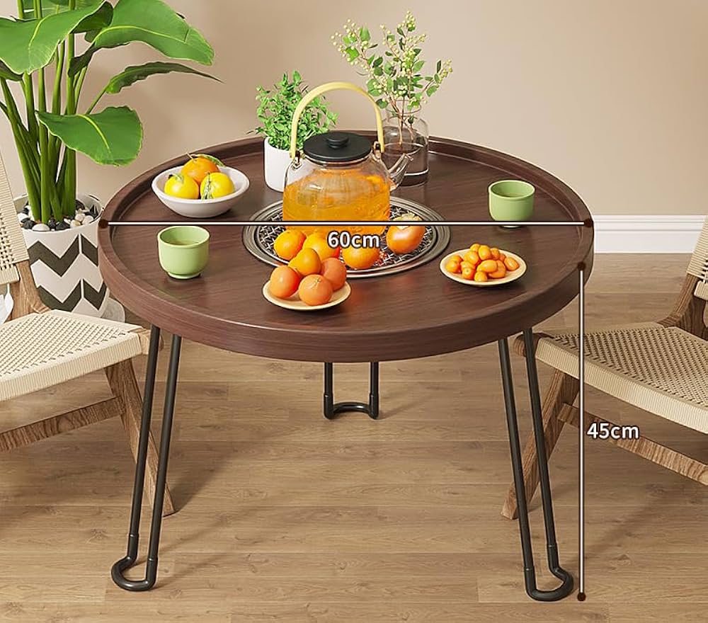Amazon | ラウンドサイドテーブル コーヒーテーブルローテーブル