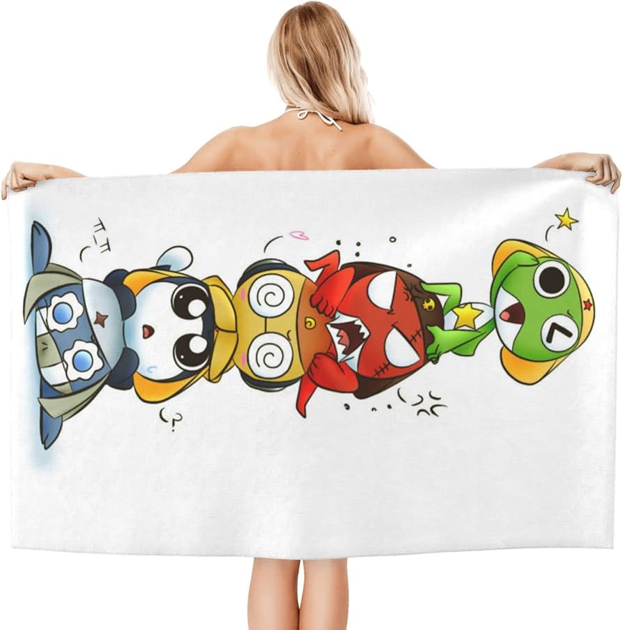 Amazon｜ケロロ軍曹 アニメ バスタオル 大判 吸水 フェイスタオル 速乾