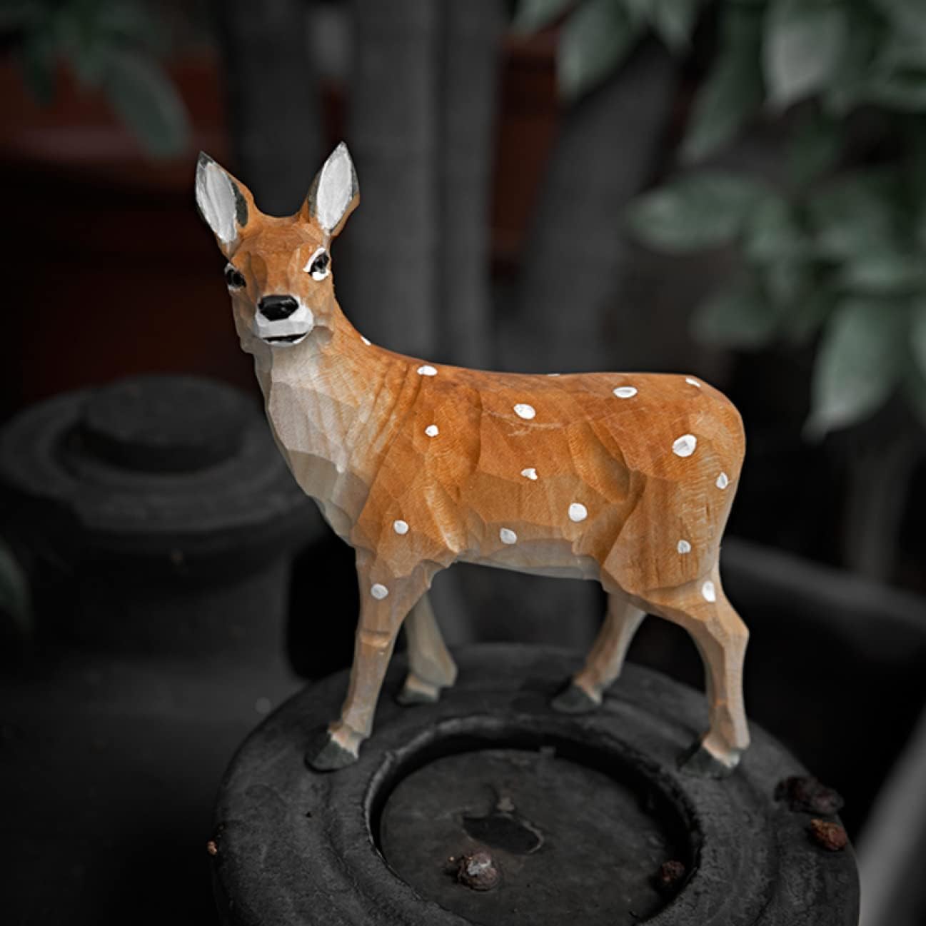 Amazon.co.jp: 可愛い置物 鹿 フィギュア ミニチュア おもしろい置物