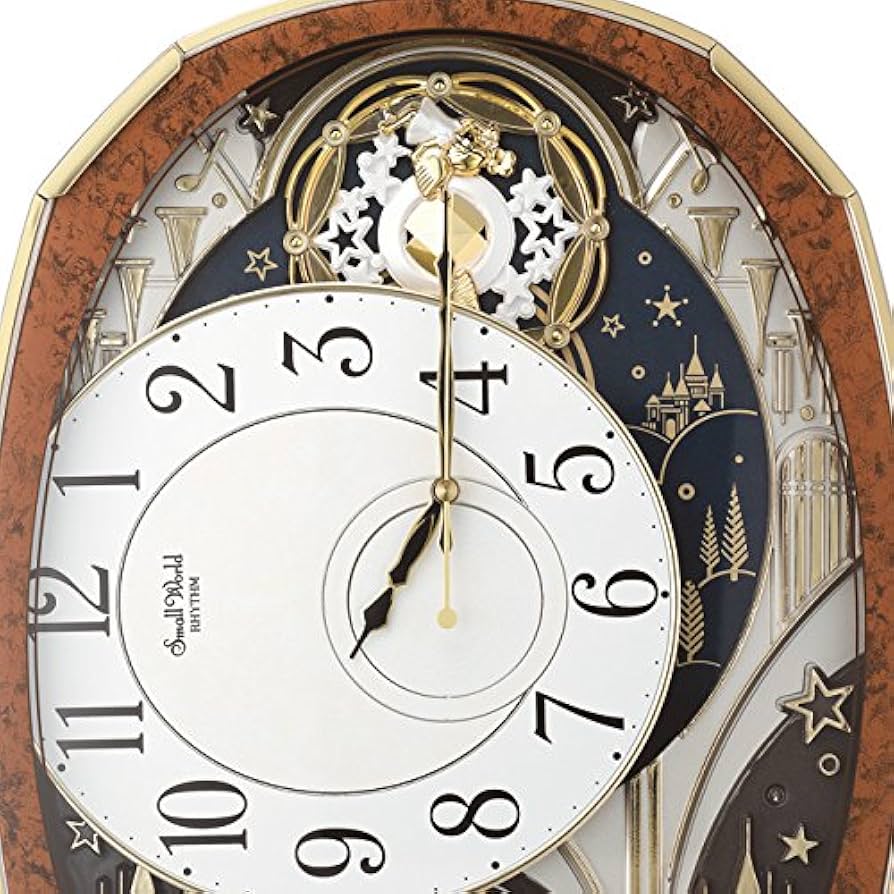 Amazon.co.jp: リズム(RHYTHM) 掛け時計 電波 アナログ からくり