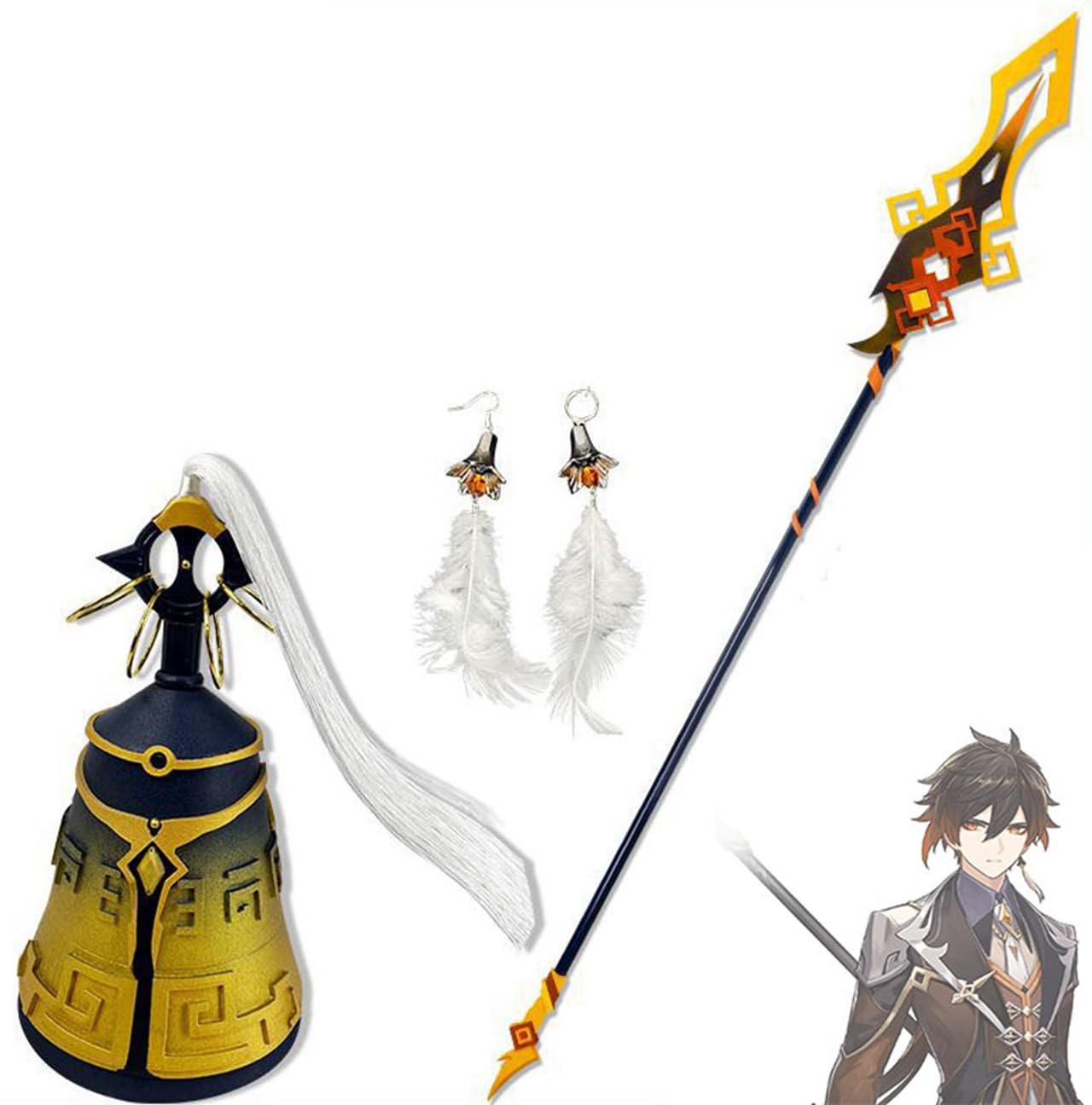 Amazon | 原神 コスプレ道具 鍾離 しょうり 武器 破天の槍 長柄武器 貫