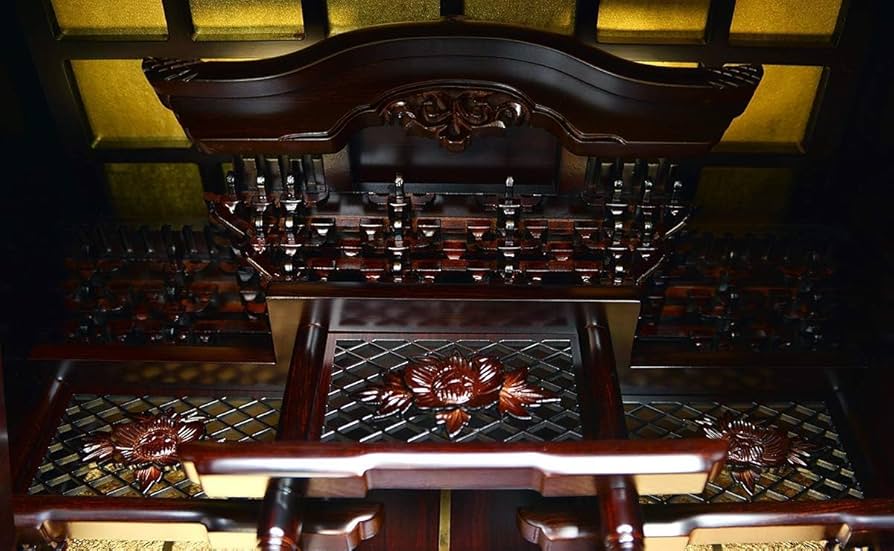 Amazon｜仏壇 唐木仏壇 お仏壇 唐木 紫檀 おしゃれ 伝統 豪華 彫刻