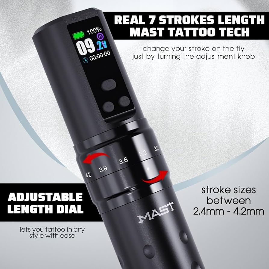 Amazon | Mast Fold2 Pro ワイヤレス ロータリータトゥーマシンキット