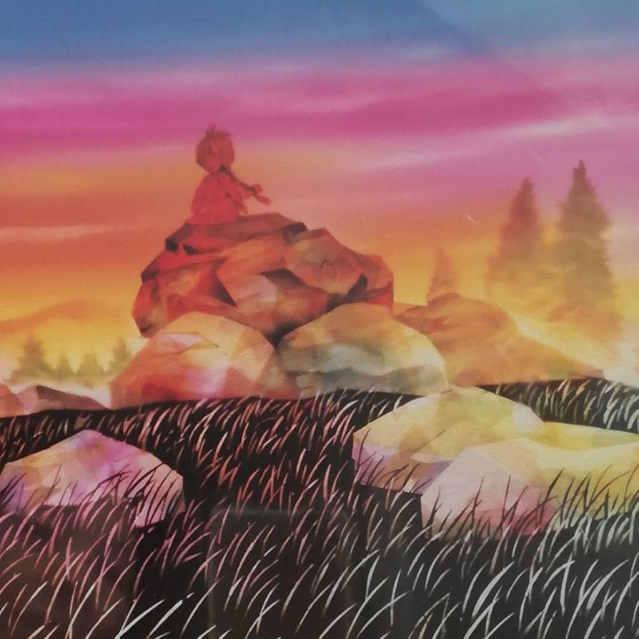 Amazon.co.jp: 藤城清治 夕日の中の少女 : おもちゃ