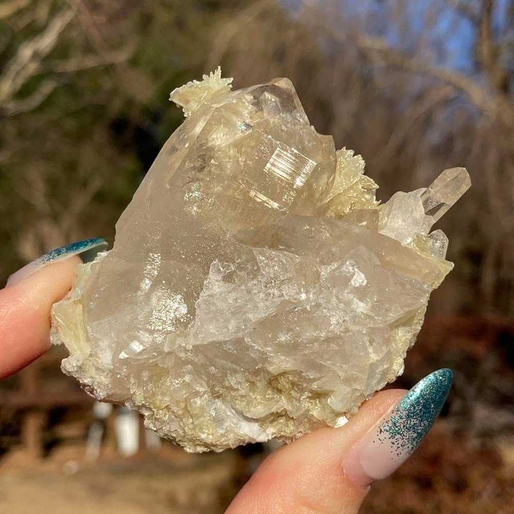 Amazon.co.jp: スターマイカ 白雲母双晶 原石 ポイント クォーツ