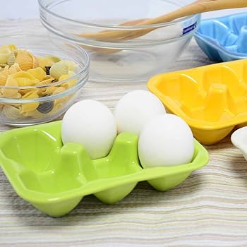 Amazon.co.jp: 陶器製エッグホルダー（卵6個用） : ホーム＆キッチン