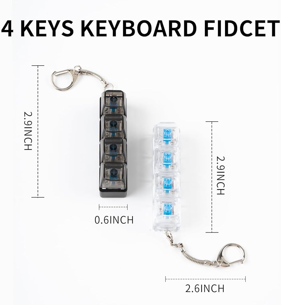 Amazon.com: Adult Fidget Toys Pack - LED Light-Up Keychain, Multi