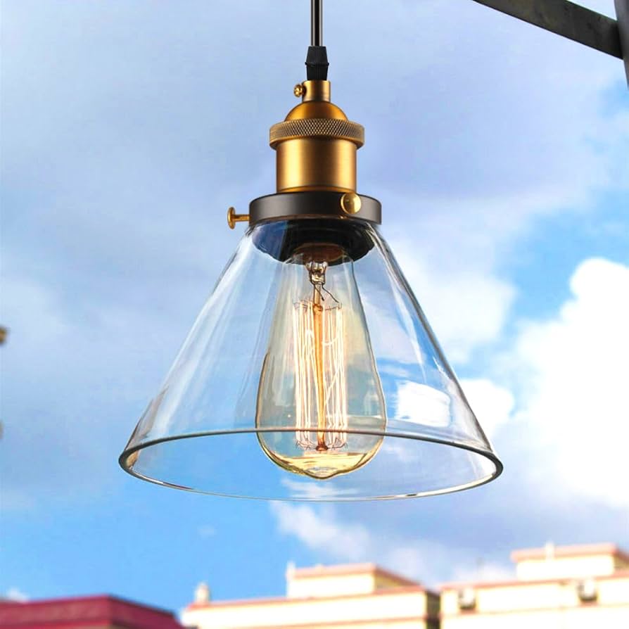 Amazon.co.jp : ZEKOO ペンダントライト ガラス 吊り下げ照明器具 引っ