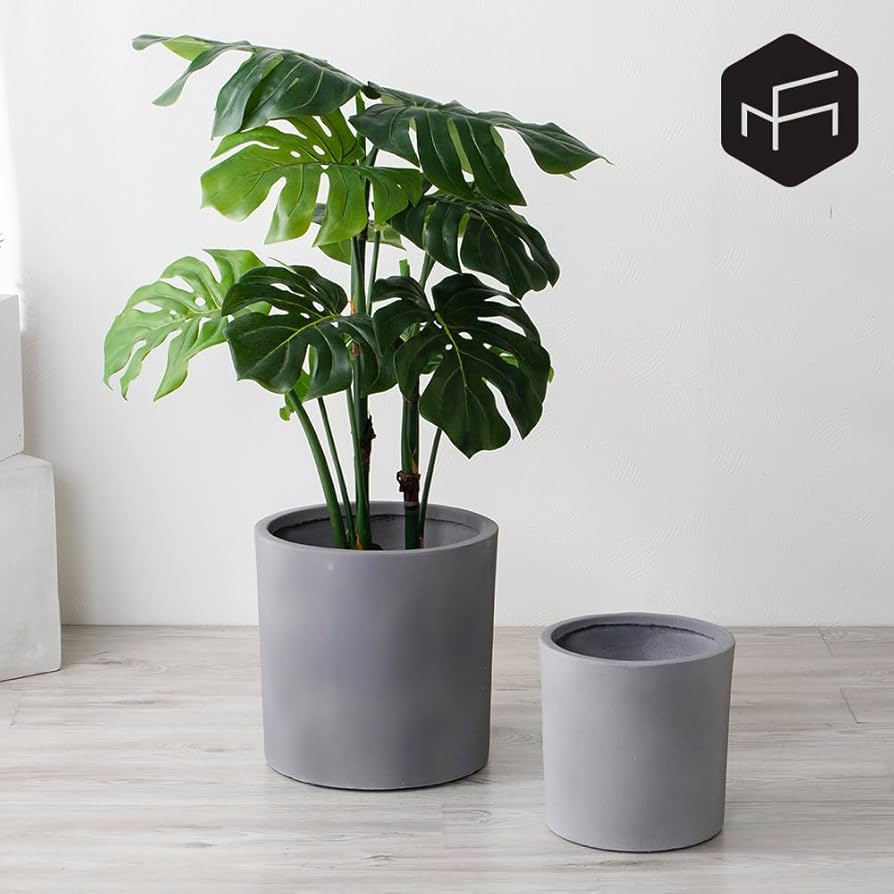 Amazon.co.jp: Round 24 鉢カバー(鉢 カバー/Gray) おしゃれ グラス