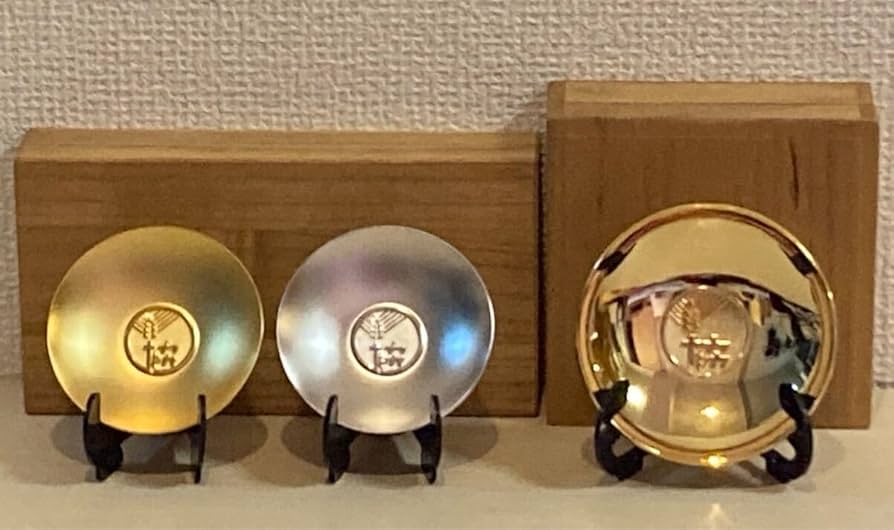 Amazon.co.jp: ビンテージ 農協ロゴ 現JAグループ 金杯 銀杯 24KGP 24